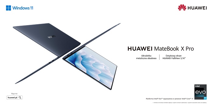 Laptopy Huawei MateBook 16s i  Huawei MateBook X Pro debiutują na rynku polskim