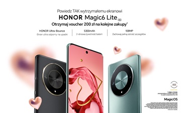 Promocja na smartfon HONOR Magic6 Lite – voucher o wartości 200 zł